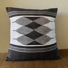Load image into Gallery viewer, Black ethnic Filipino throw pillow cover 18x18 for living room decor