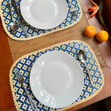 Load image into Gallery viewer, Diamond in the Weave Bamboo Placemats