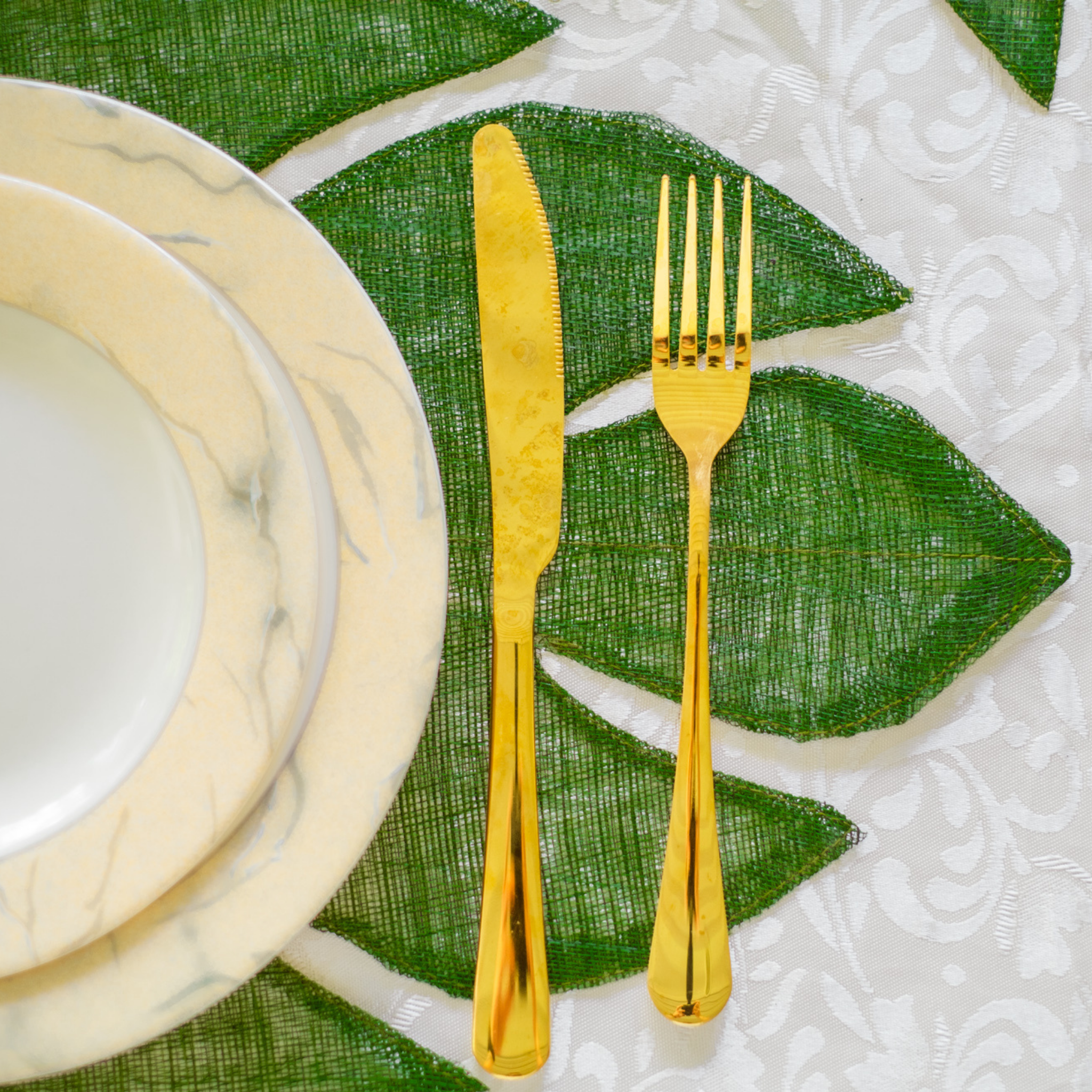 monstera placemat Green-Eyed Monstera Placemat Set – Iba Accessories