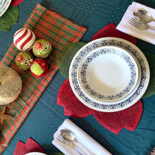 Load image into Gallery viewer, Make a Point Poinsettia Placemat Set
