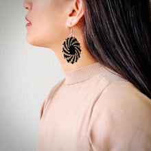 Load image into Gallery viewer, Sunny Vibes Only Pandan Straw Earrings
