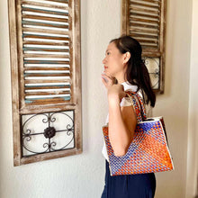 Load image into Gallery viewer, Orange You Bluetiful Bayong Bag
