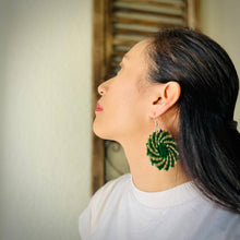 Load image into Gallery viewer, Sunny Vibes Only Pandan Straw Earrings
