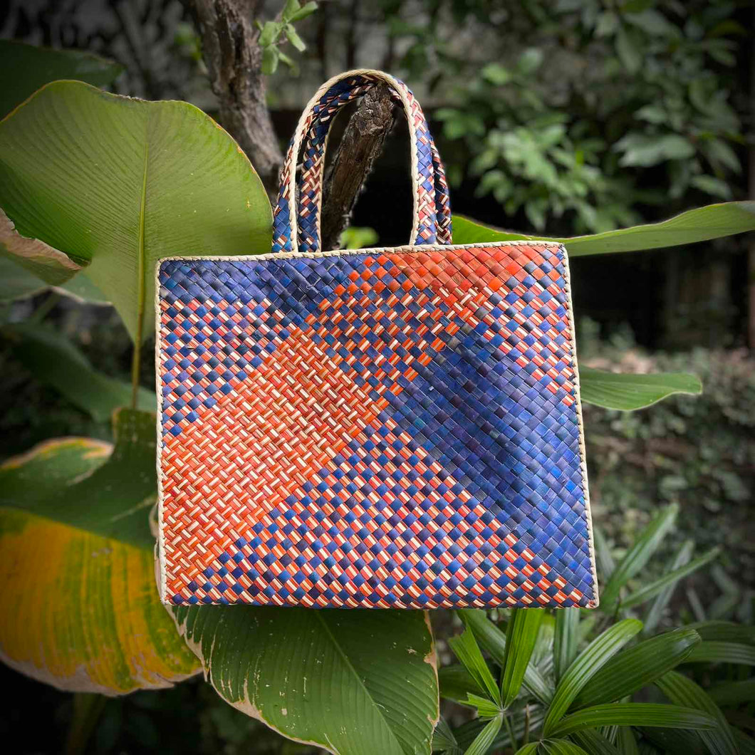 Orange You Bluetiful Bayong Bag