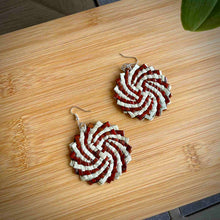 Load image into Gallery viewer, Sunny Vibes Only Pandan Straw Earrings
