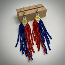 Load image into Gallery viewer, Philippine Flag Bead Earrings
