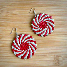 Load image into Gallery viewer, Sunny Vibes Only Pandan Straw Earrings
