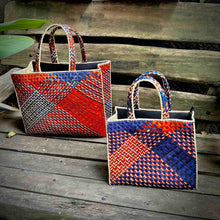 Load image into Gallery viewer, Orange You Bluetiful Bayong Bag
