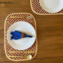Load image into Gallery viewer, Diamond in the Weave Bamboo Placemats
