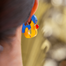 Load image into Gallery viewer, New Kid on the Colorblock Earrings by Joanique Mix
